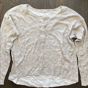 Madewell long sleeve henley top
